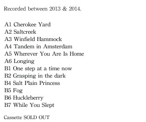 Album Descriptions for website