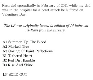 Album Descriptions for website